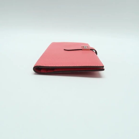HERMES Bearn Pink Leather Wallet 936-041625 - Picture 4 of 12